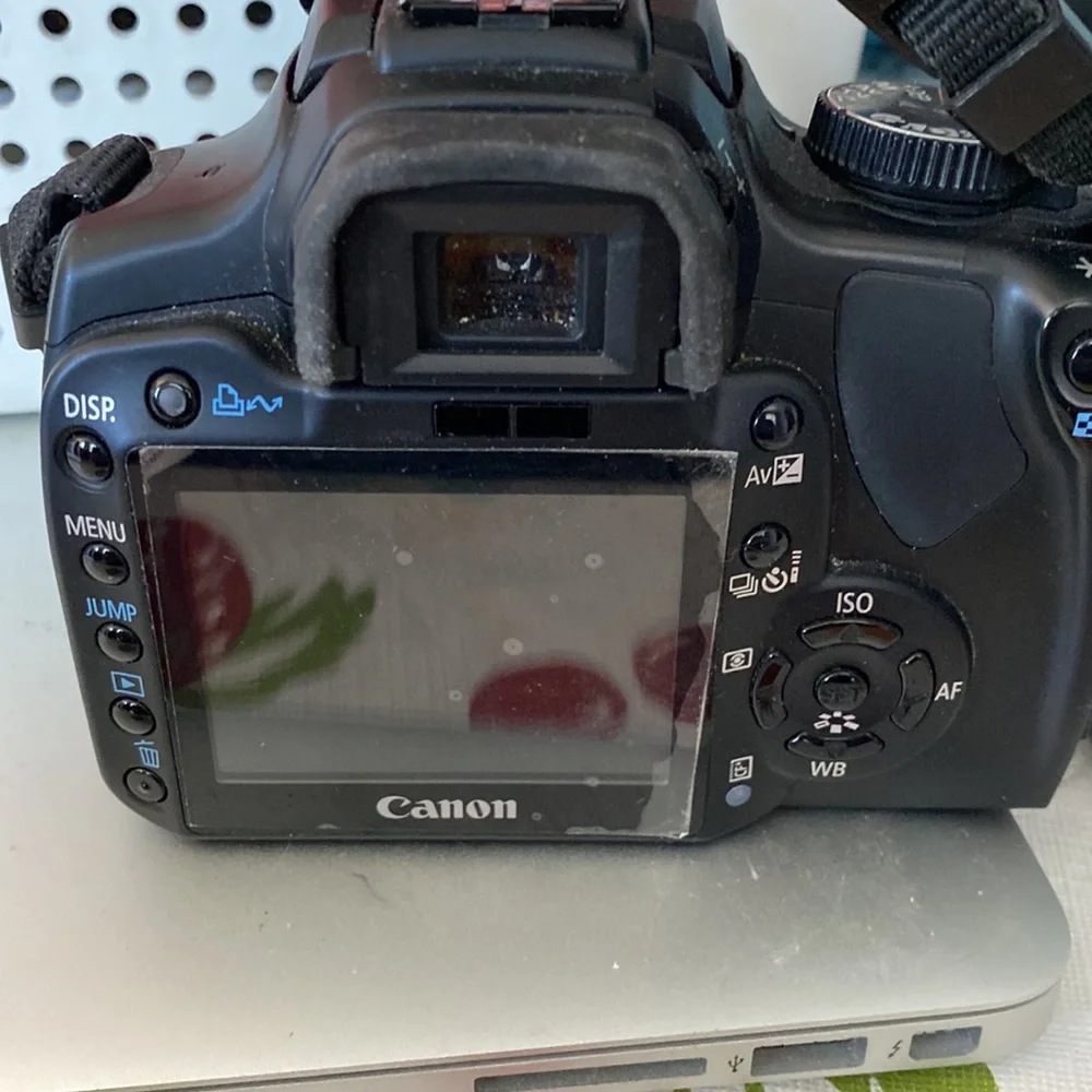 Canon EOS digital rebel still black camera